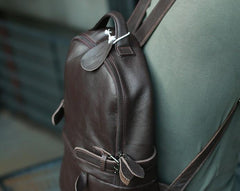 Mens Leather Backpack Cool Travel Backpacks Laptop Backpack for men
