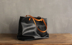 Fashion LEATHER Large Black WOMEN Tote Bags Tote Shoulder Purse FOR WOMEN