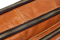 Genuine Leather Messenger Bag Cool Chest Bag Crossbody Bag Travel Bag Hiking Bag for men