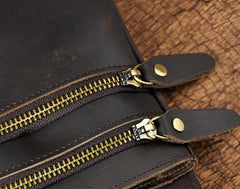 Mens Leather Small Side Bag  Waist Pouch COURIER BAG Holster Belt Case Belt Pouch for Men