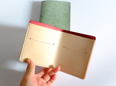 Handmade LEATHER Womens Small Bifold Wallet Leather Small Wallets FOR Women
