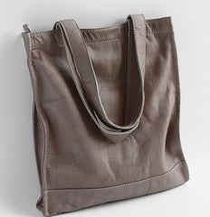 Vintage WOMENs LEATHER Small Handbag Tote Bag Work Tote Shoulder Purse FOR WOMEN