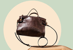 Handmade Genuine Leather Handbag Bag Messenger Bag Crossbody Bag Shoulder Bag Purse For Women - EverHandmade