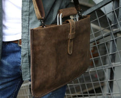 Slim Leather Mens Cool Briefcase Work Bag Business Bag Laptop Bag for men