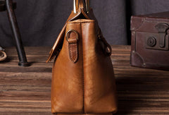 Handmade Leather handbag purse shoulder bag for women leather shopper bag - EverHandmade