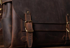 Handmade leather mens Briefcases Messenger bags Vintage Laptop Briefcases Business Briefcases - EverHandmade