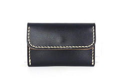 Leather Mens Card Wallet Front Pocket Wallets Small Slim Wallets Change Wallet for Men