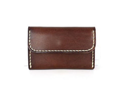 Leather Mens Card Wallet Front Pocket Wallets Small Slim Wallets Change Wallet for Men