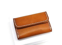 Leather Mens Card Wallet Front Pocket Wallets Small Slim Wallets Change Wallet for Men