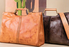Handmade Genuine Leather Handbag Bag Shoulder Bag Shopper Bag Purse For Women - EverHandmade