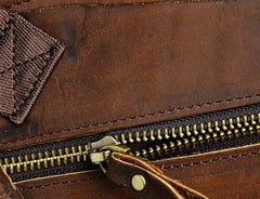Cool Biker Mens Leather Drop Leg Bag Waist Bag Side Bag Belt Pouch Shoulder Bag for Men