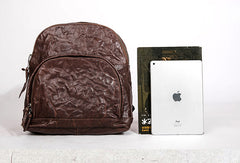 Handmade Genuine Leather Laptop Bag Travel Bag Backpack Bag Shoulder Bag Leather Purse For Women