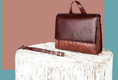 Handmade Handbag Briefcase Purse Leather Crossbody Bag Purse Shoulder Bag for Women - EverHandmade