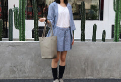 LEATHER Large WOMENs Bucket Tote Bag Work Tote Purses FOR WOMEN