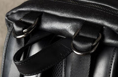 Leather Mens Cool Large Backpack Black Travel Backpacks Hiking Backpack for men