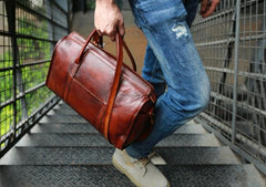 Vintage Leather Cool Mens Handbag Shoulder Bag Travel Bag for men
