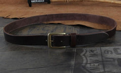Genuine Leather Punk Rock Biker Trucker Mens Belt Men Black Coffee Belt for Men