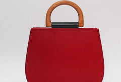 Handmade Leather Round Bag Crossbody Bag Shoulder Bag Purse for Women Leather Bag