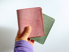 Handmade LEATHER Womens Small Bifold Wallet Leather Small Wallets FOR Women