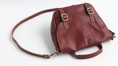 Vintage LEATHER WOMEN Satchel Crossbody Purses School SHOULDER BAG FOR WOMEN