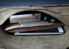 Handmade Vintage Mens Leather Clutch Wallet Cool Wristlet Wallet for Men