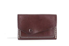 Leather Mens Card Wallet Front Pocket Wallet Small Slim Wallet Change Wallet for Men