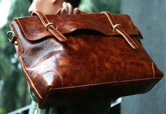 Cool Leather Mens Briefcase Messenger Bags Handbag Shoulder Bag for men