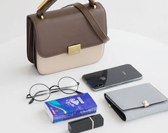 Stylish Leather Womens Small Handbag Work Purse Shoulder Bag for Women