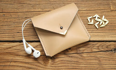 Cute LEATHER Womens Small Envelope Change Wallet Leather Card Wallet FOR Women