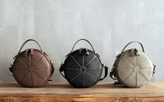 Fashion Womens Leather round purse circle bag circle handbag round handbag for women