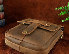 Cool Mens Leather Small Side Bag Belt Pouch Holster Belt Case Waist Pouch for Men