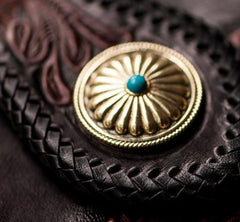 male wallet with chain​ Tooled Leather Wallet Eagle Biker Chain Wallets Cool Leather Wallet With Chain Wallet for Men