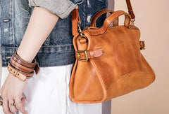 Handmade Genuine Leather Handbag Bag Messenger Bag Crossbody Bag Shoulder Bag Purse For Women - EverHandmade