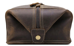 Vintage Leather Small Messenger Bag for men Shoulder Bag for men