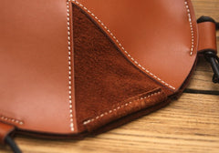 Cute LEATHER WOMEN SHOULDER Circle BAG Crossbody Round Purses FOR WOMEN