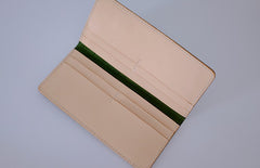 Handmade LEATHER Womens Long Wallet Leather Bifold Long Wallet FOR Women
