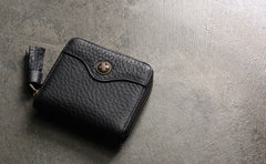 Cute LEATHER Womens Small Wallet Bifold Zipper Small Wallet FOR Women