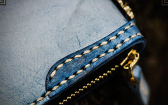 Handmade Leather Mens Tibetan Chain Biker Wallet Cool Leather Wallet Long Clutch Wallets for Men