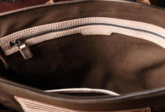 Vintage Cool leather mens Briefcase Business Briefcase laptop Briefcases for Men - EverHandmade