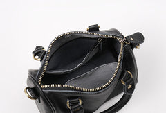 Genuine Leather Handbag Boston Bag Crossbody Bag Shoulder Bag Purse For Women - EverHandmade