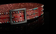 Handmade Genuine Leather Mens Belt Custom Cool Leather Men Black Belts for Men