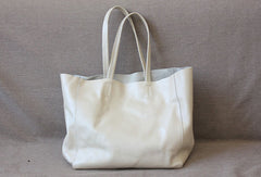 Handmade Vintage Leather Oversize Tote Bag Shoulder Bag Handbag For Women - EverHandmade