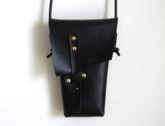 Handmade LEATHER WOMEN Cell Phone Saddle SHOULDER BAG Small Crossbody Purse FOR WOMEN