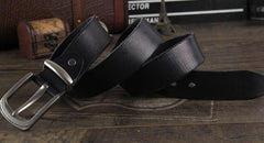 Genuine Leather Punk Rock Biker Trucker Mens Belt Men Black Coffee Belt for Men