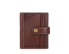 Leather Mens Front Pocket Wallet Card Wallet Small Slim Wallet Change Wallet for Men