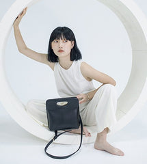 Cute Green Black Leather Womens Mini Crossbody Purse Shoulder Bag for Women