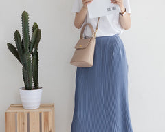 Cute Leather Womens Stylish Bucket Handbag Crossbody Purse Barrel Shoulder Bag for Women