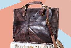 Handmade Handbag Briefcase Purse Leather Crossbody Bag Purse Shoulder Bag for Women - EverHandmade