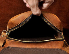 Cool Biker Mens Leather Drop Leg Bag Belt Pouch Waist Bag Side Bag Shoulder Bag for Men