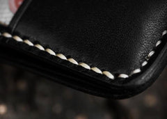Handmade Leather Boa Skin Tooled Mens billfold Wallet Cool Small Wallet for Men